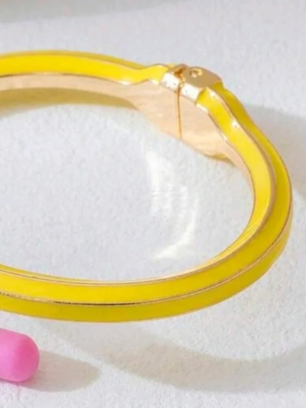 Yellow Pencil Teacher Metal Cuff Bracelet (BRAND-NEW & SO CUTE!) - Picture 3 of 4